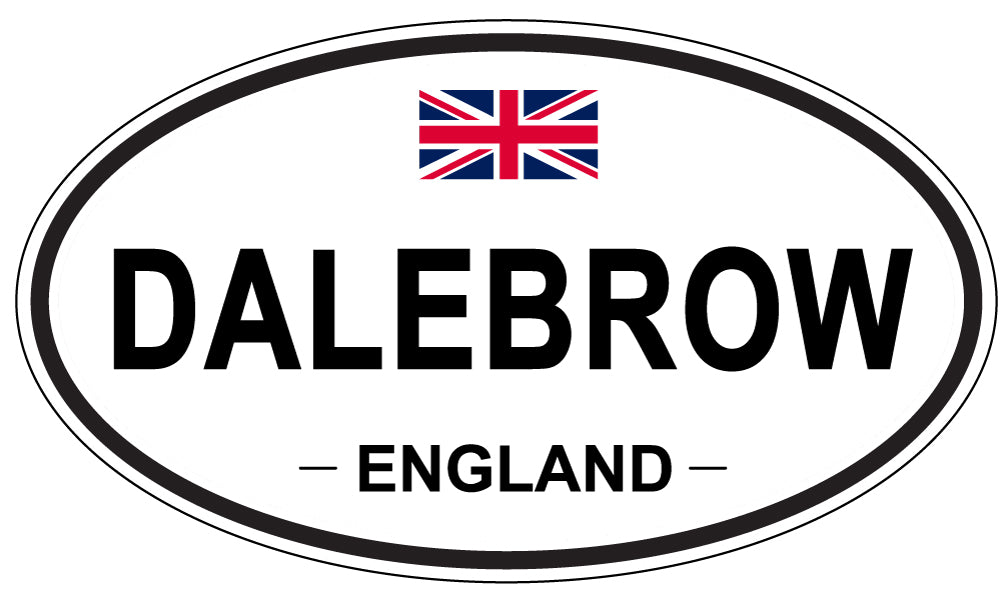 DALEBROW, ENGLAND - Oval Sticker
