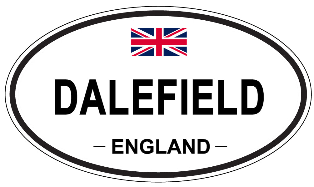 DALEFIELD, ENGLAND - Oval Sticker