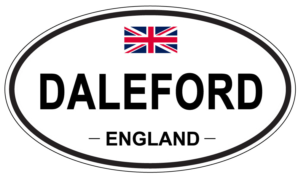 DALEFORD, ENGLAND - Oval Sticker