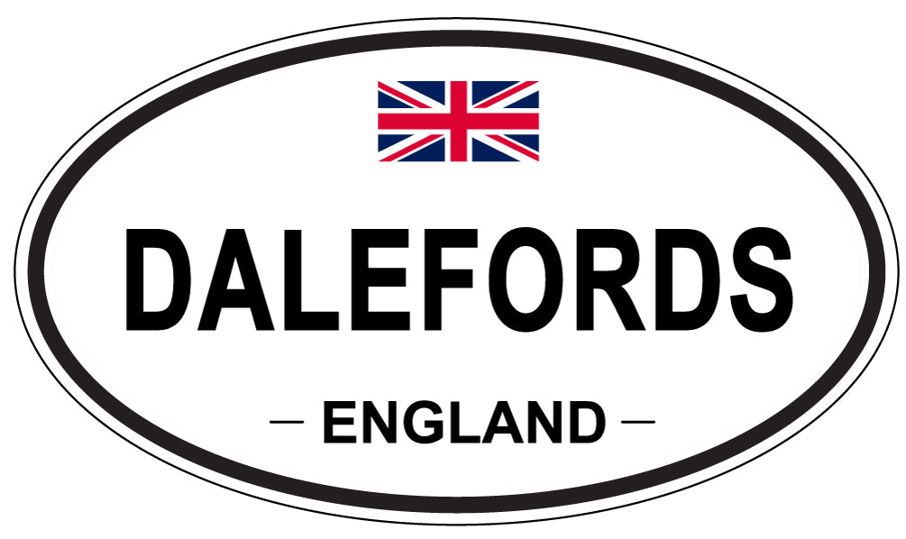 DALEFORDS, ENGLAND - Oval Sticker