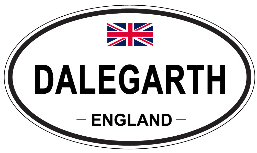 DALEGARTH, ENGLAND - Oval Sticker