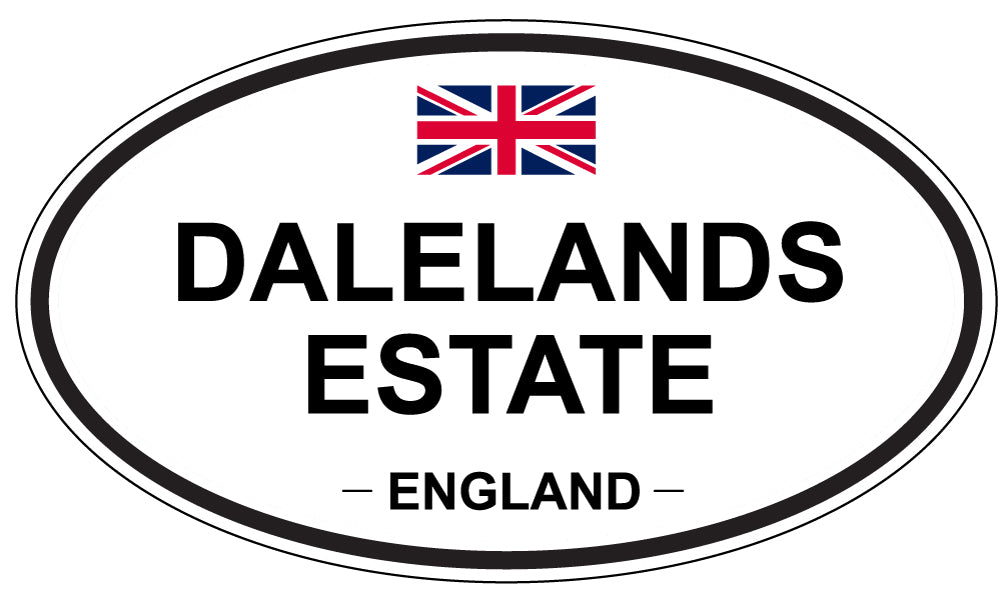 DALELANDS ESTATE, England - Oval Magnet