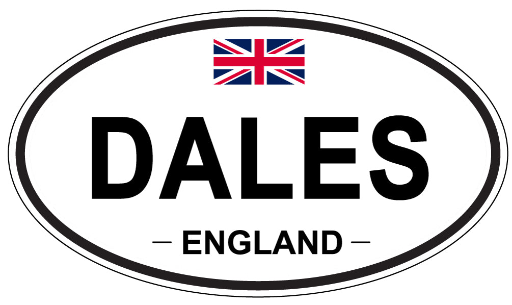 DALES, ENGLAND - Oval Sticker