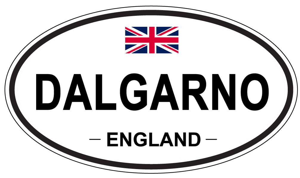 DALGARNO, ENGLAND - Oval Sticker