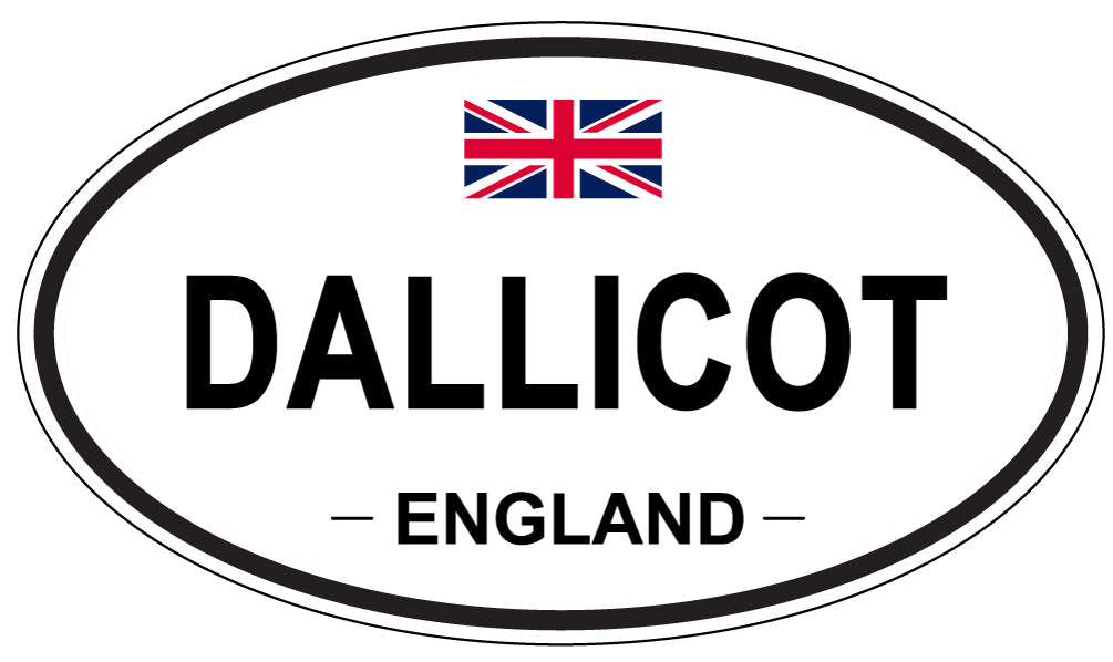 DALLICOT, ENGLAND - Oval Sticker