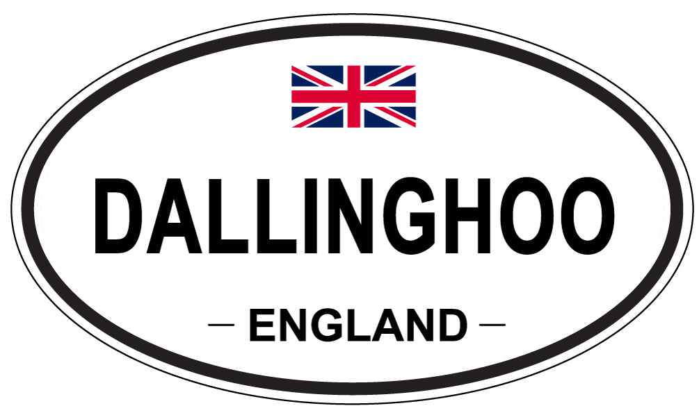 DALLINGHOO, England - Oval Magnet