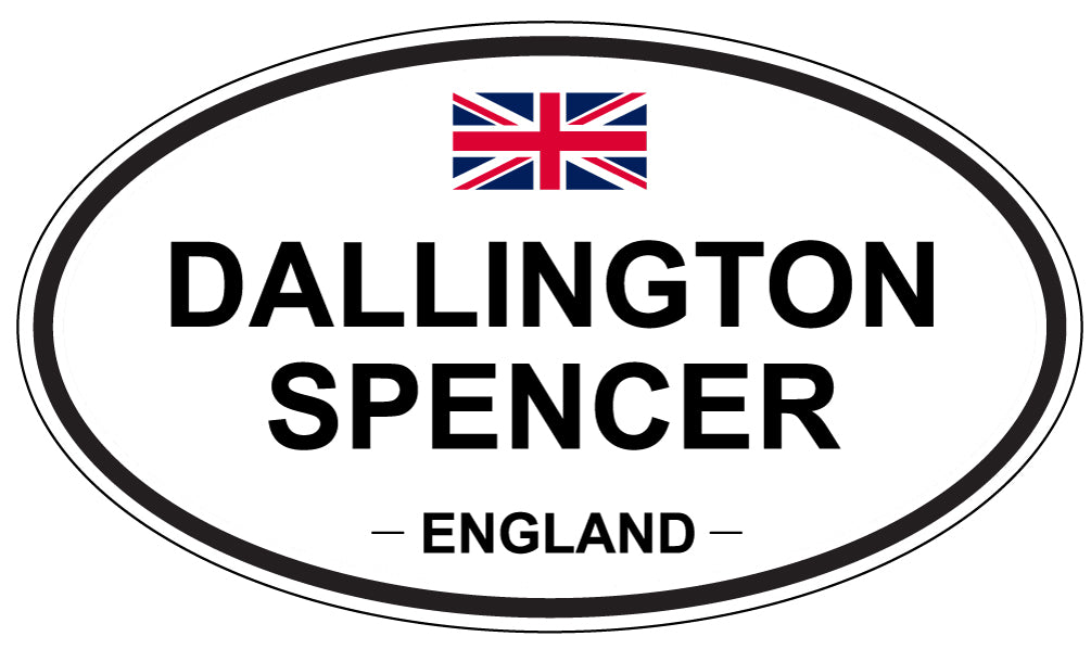 DALLINGTON SPENCER, ENGLAND - Oval Sticker
