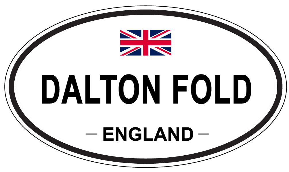DALTON FOLD, ENGLAND - Oval Sticker