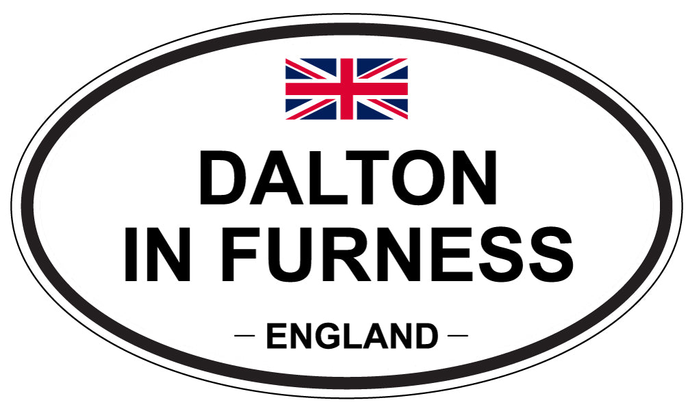 DALTON IN FURNESS, ENGLAND - Oval Sticker