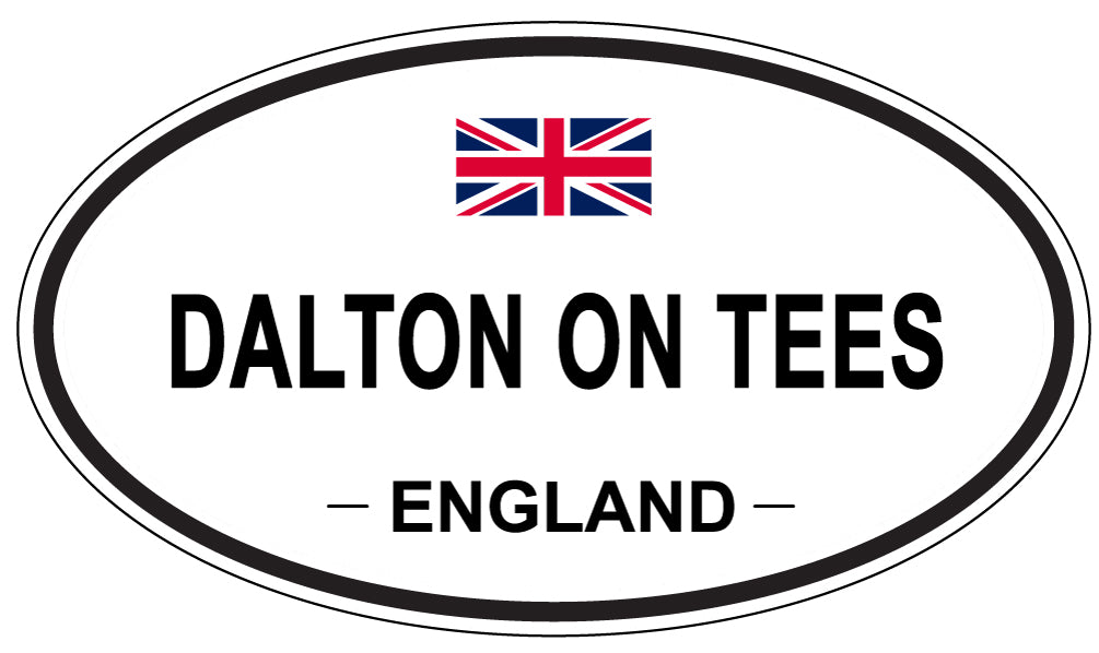 DALTON ON TEES, ENGLAND - Oval Sticker