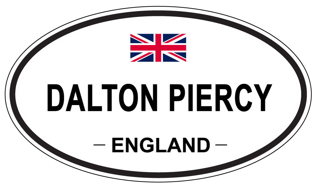 DALTON PIERCY, ENGLAND - Oval Sticker