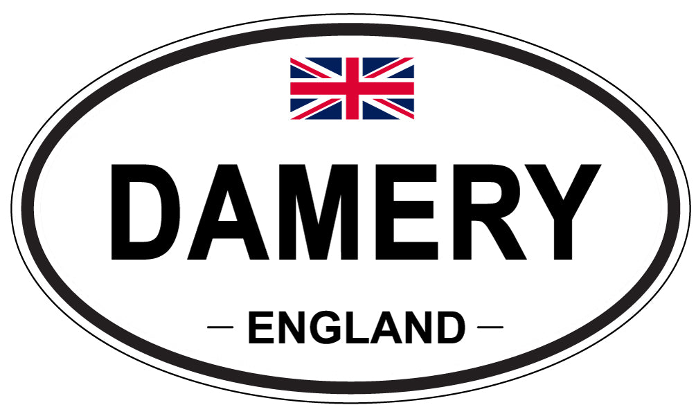 DAMERY, England - Oval Magnet