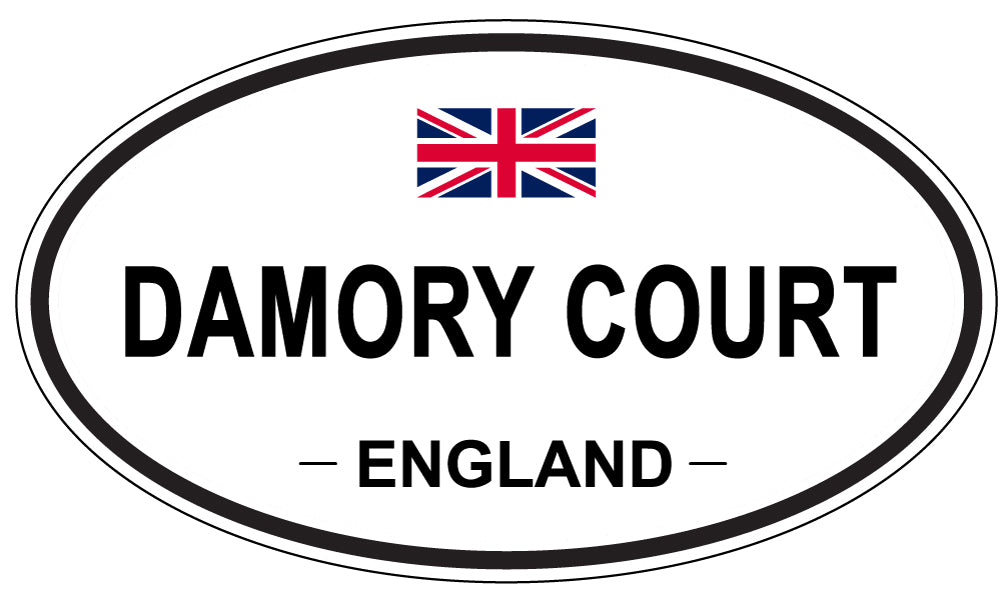DAMORY COURT, ENGLAND - Oval Sticker