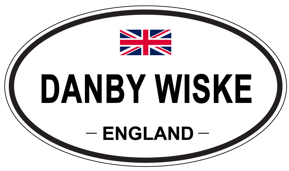 DANBY WISKE, ENGLAND - Oval Sticker