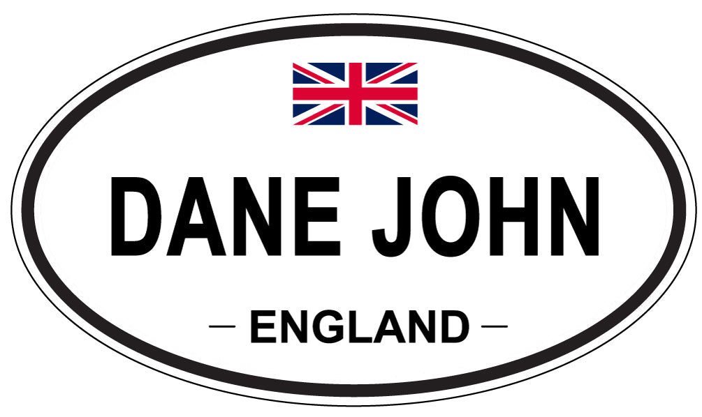 DANE JOHN, England - Oval Magnet