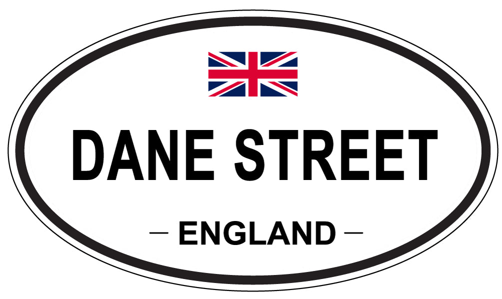 DANE STREET, England - Oval Magnet