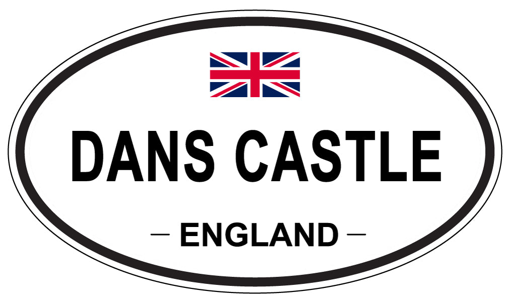 DANS CASTLE, England - Oval Magnet