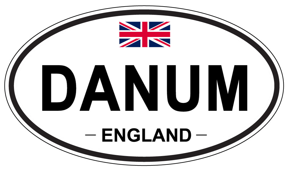 DANUM, ENGLAND - Oval Sticker