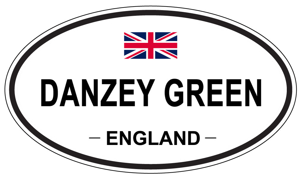 DANZEY GREEN, ENGLAND - Oval Sticker
