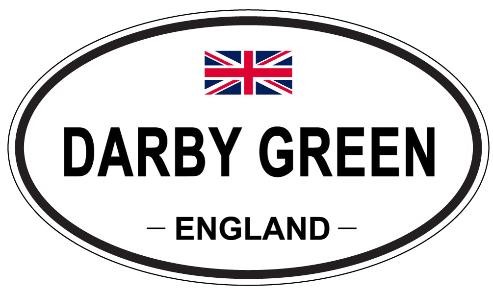 DARBY GREEN, ENGLAND - Oval Sticker