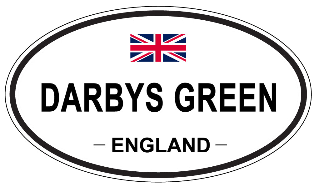 DARBYS GREEN, ENGLAND - Oval Sticker