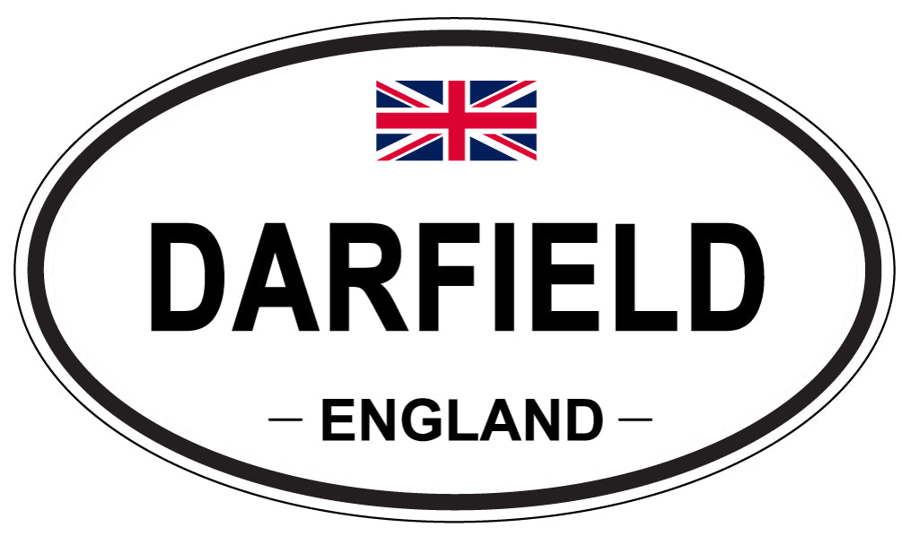 DARFIELD, ENGLAND - Oval Sticker