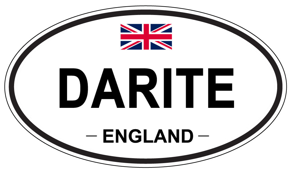 DARITE, ENGLAND - Oval Sticker
