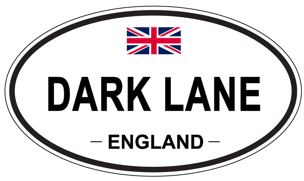 DARK LANE, ENGLAND - Oval Sticker