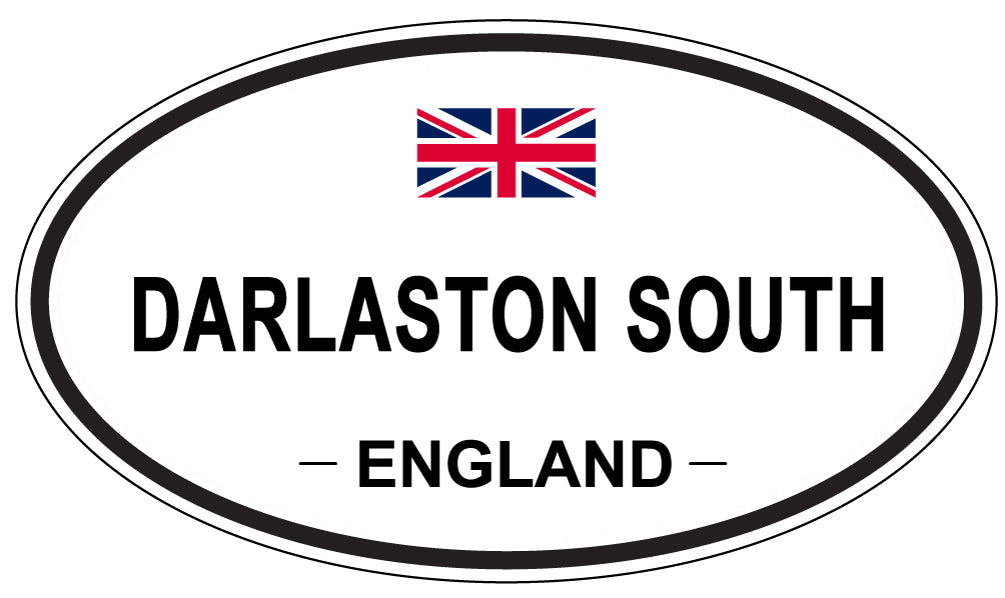 DARLASTON SOUTH, ENGLAND - Oval Sticker
