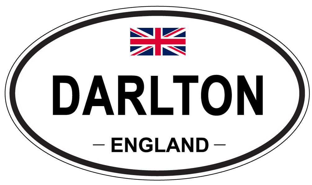 DARLTON, ENGLAND - Oval Sticker