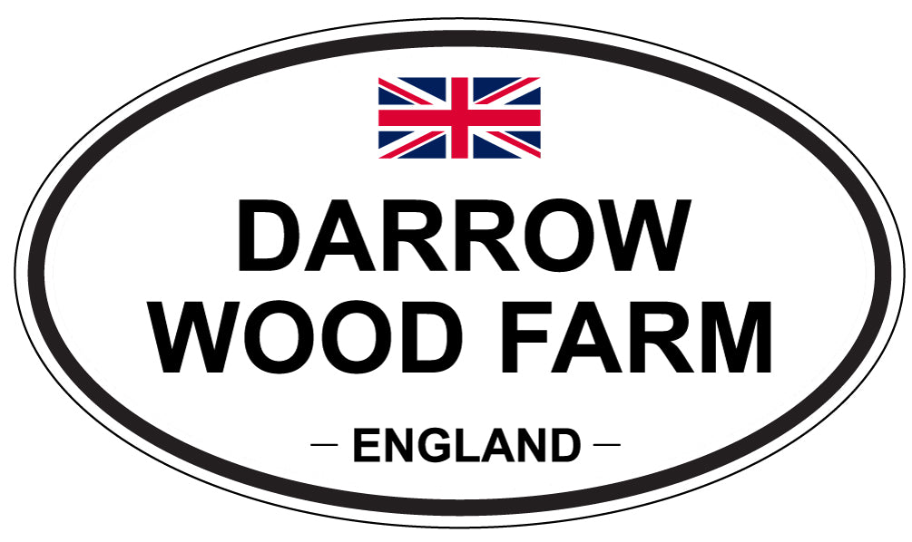 DARROW WOOD FARM, ENGLAND - Oval Sticker