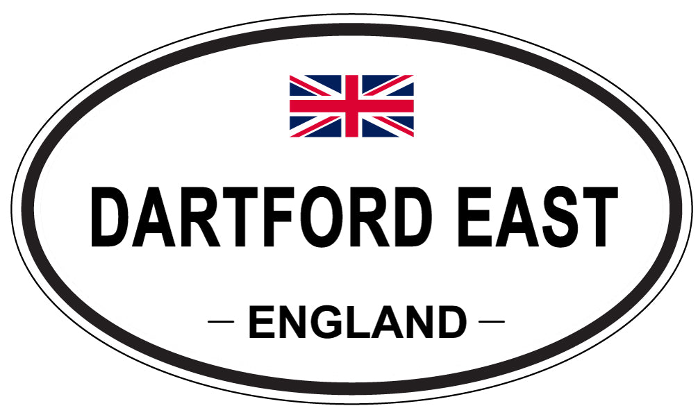 DARTFORD EAST, England - Oval Magnet