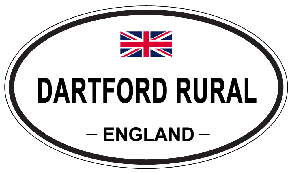 DARTFORD RURAL, ENGLAND - Oval Sticker