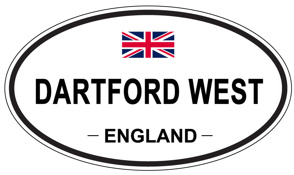 DARTFORD WEST, England - Oval Magnet