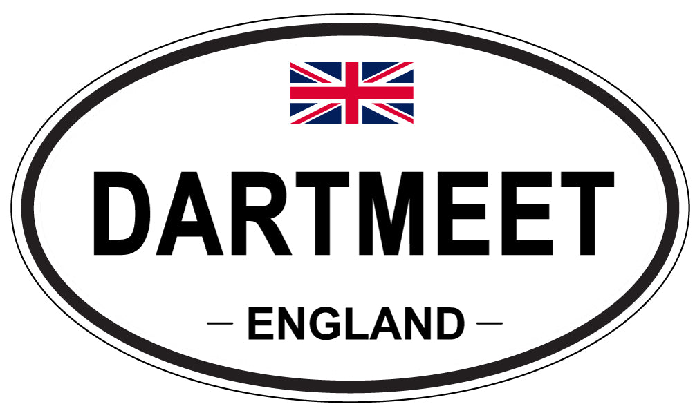 DARTMEET, ENGLAND - Oval Sticker