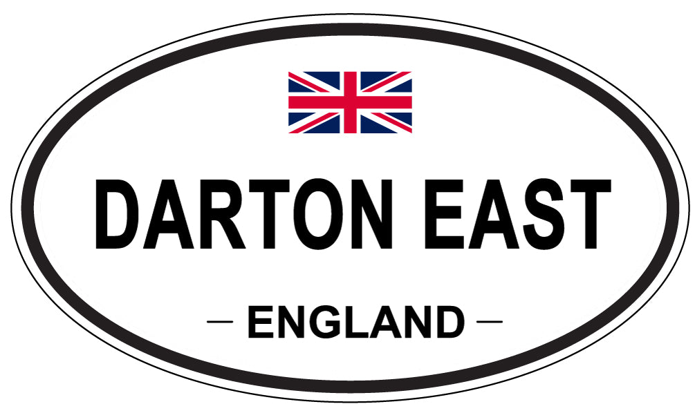 DARTON EAST, ENGLAND - Oval Sticker