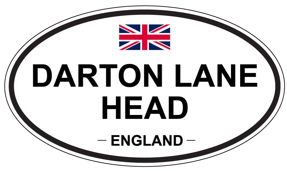 DARTON LANE HEAD, ENGLAND - Oval Sticker