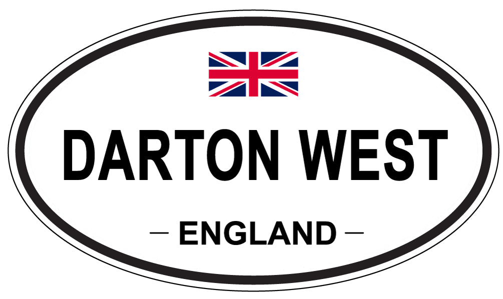 DARTON WEST, ENGLAND - Oval Sticker