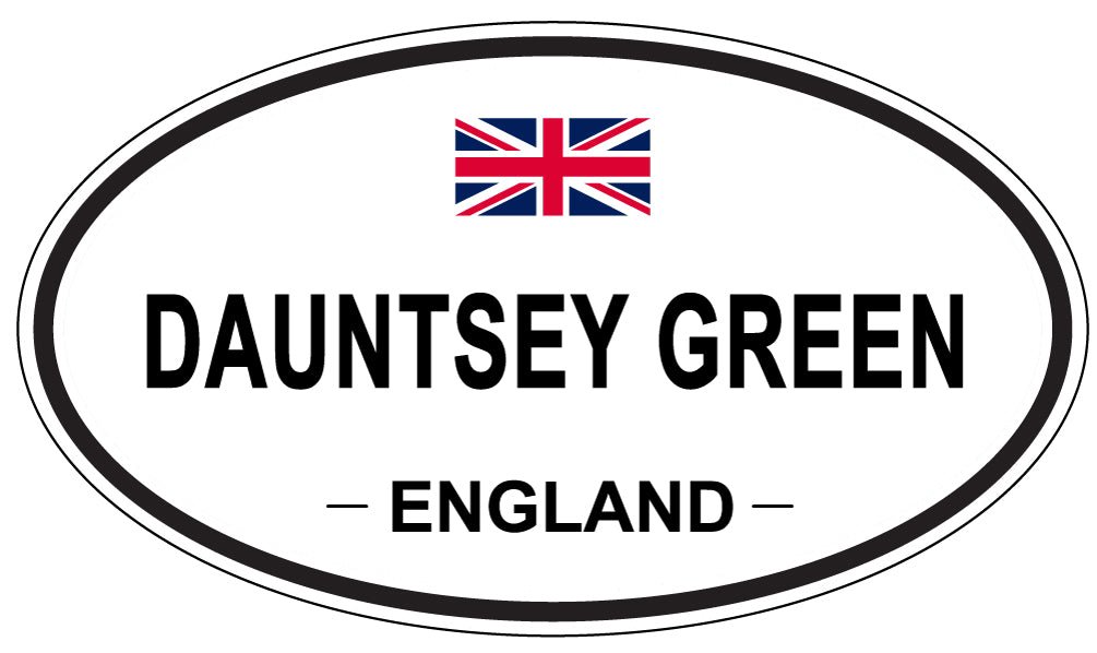 DAUNTSEY GREEN, ENGLAND - Oval Sticker