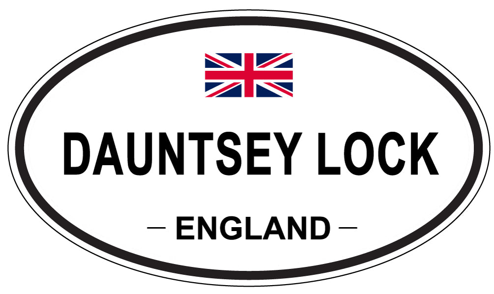 DAUNTSEY LOCK, England - Oval Magnet