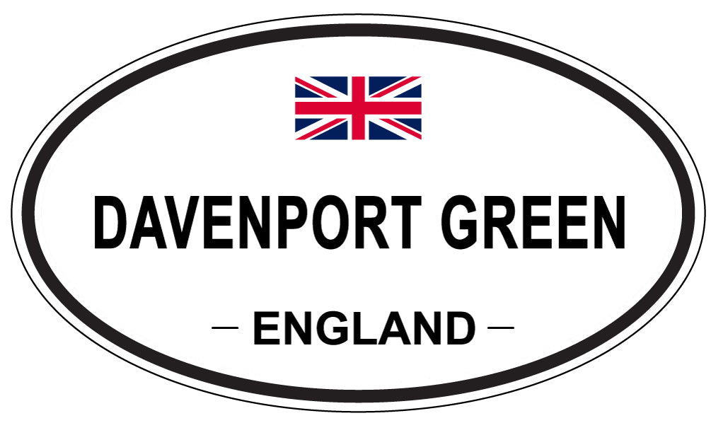 DAVENPORT GREEN, England - Oval Magnet