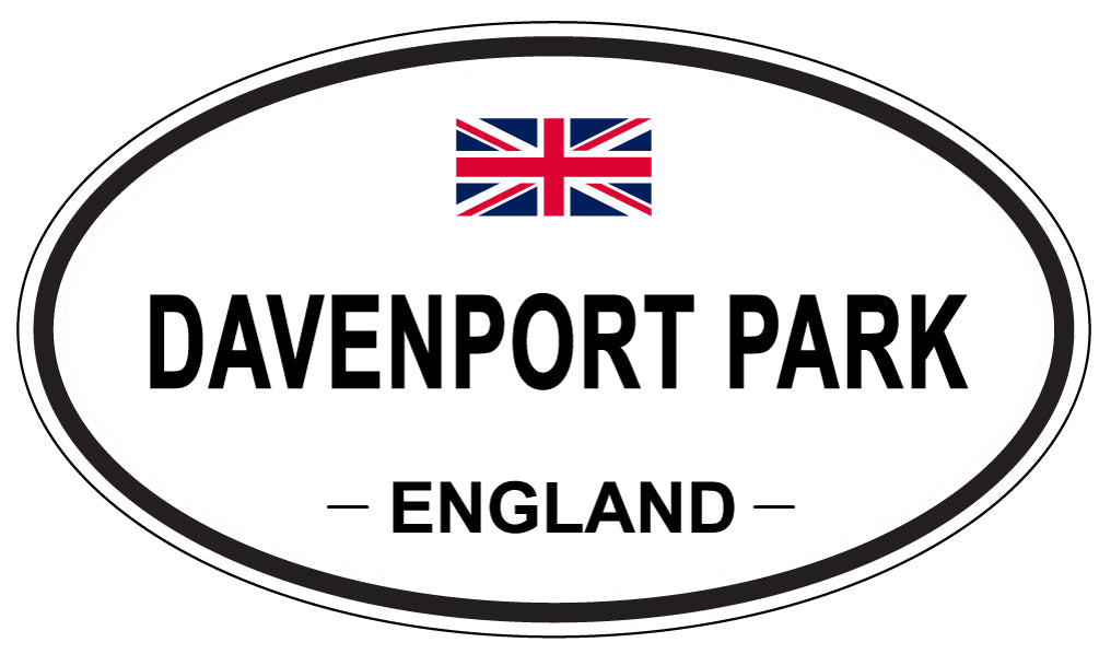 DAVENPORT PARK, England - Oval Magnet