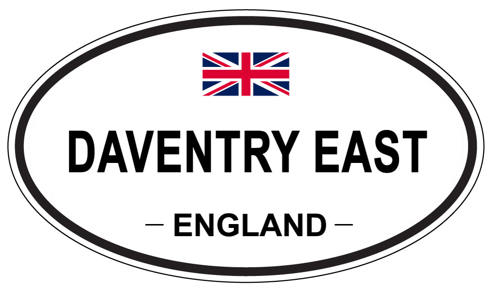 DAVENTRY EAST, ENGLAND - Oval Sticker