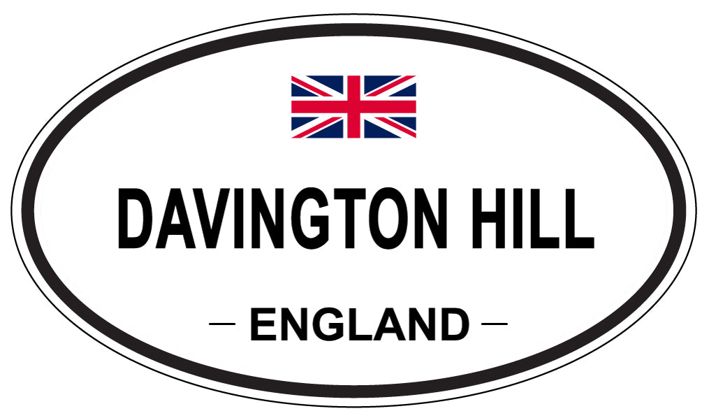 DAVINGTON HILL, England - Oval Magnet