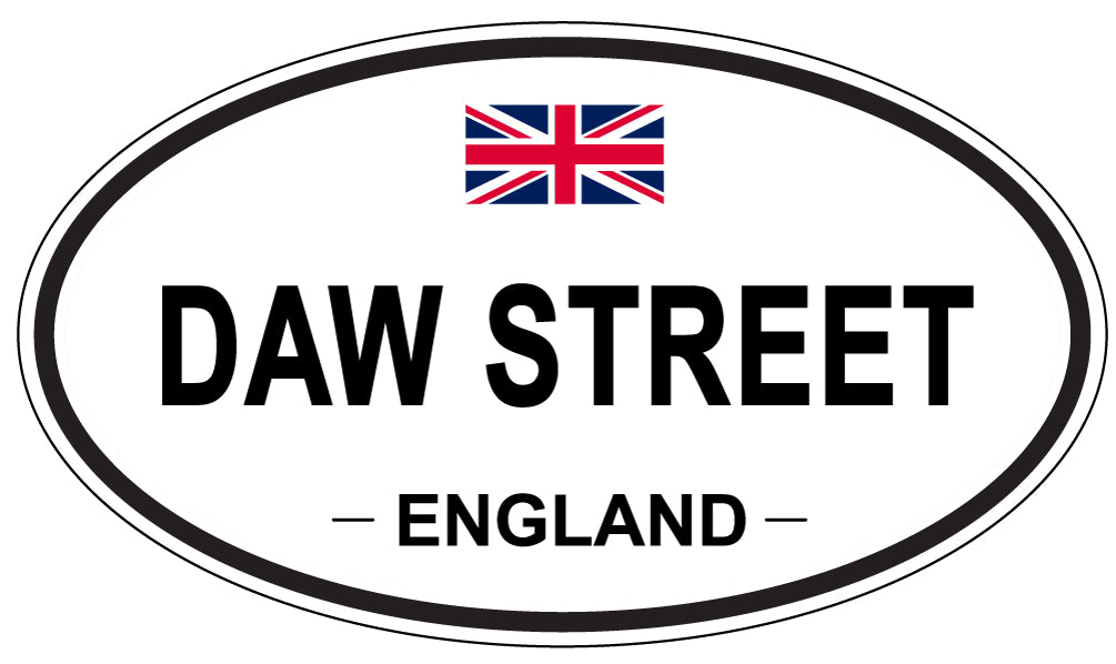 DAW STREET, England - Oval Magnet