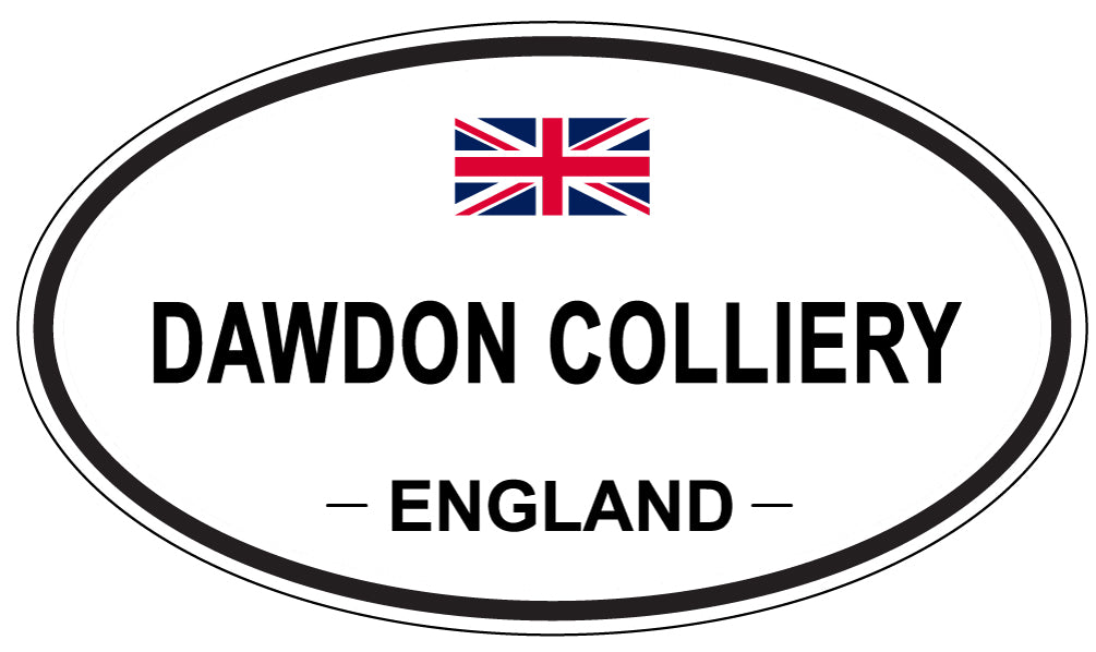 DAWDON COLLIERY, England - Oval Magnet