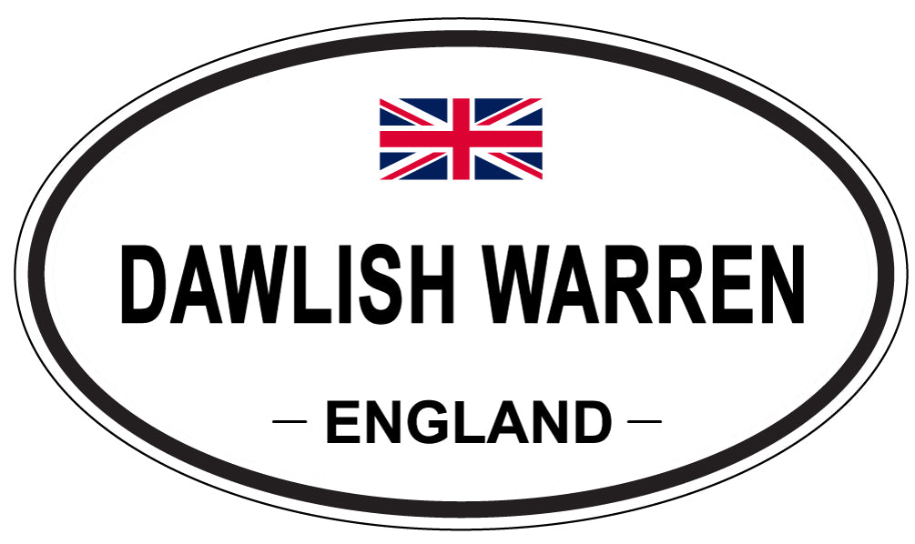 DAWLISH WARREN, ENGLAND - Oval Sticker