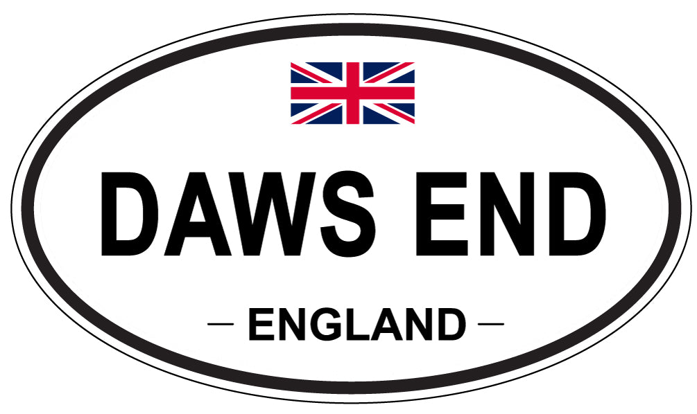 DAWS END, England - Oval Magnet
