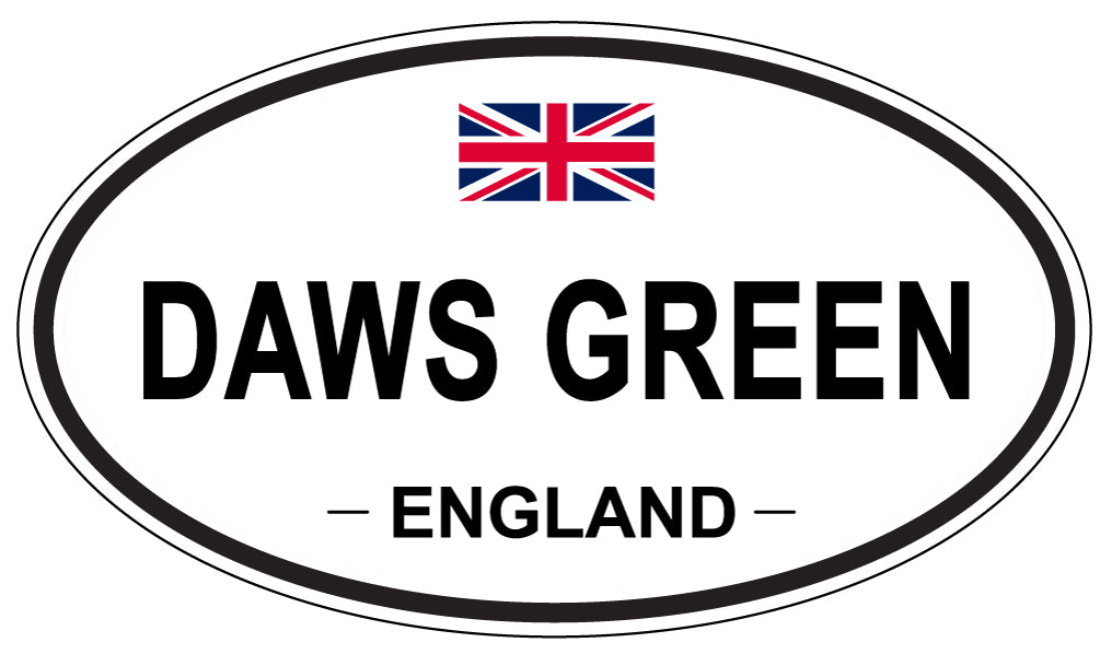 DAWS GREEN, ENGLAND - Oval Sticker