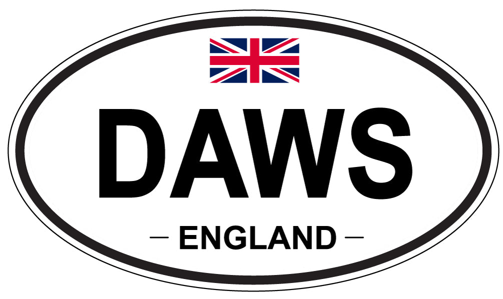 DAWS, England - Oval Magnet